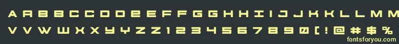 futureforcesrtitle Font – Yellow Fonts on Black Background