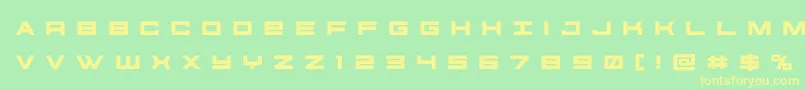 futureforcesrtitle-Schriftart – Gelbe Schriften auf grünem Hintergrund