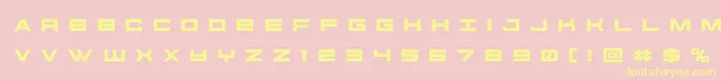 futureforcesrtitle Font – Yellow Fonts on Pink Background