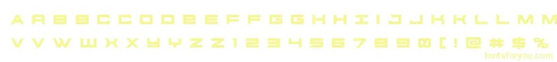 futureforcesrtitle-Schriftart – Gelbe Schriften auf weißem Hintergrund