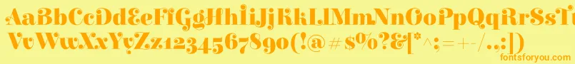More about ElsieswashcapsBlack Font ElsieswashcapsBlack Font – Orange Fonts on Yellow Background