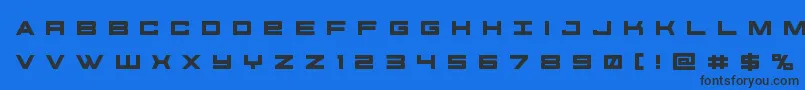 futureforcesrtitle Font – Black Fonts on Blue Background