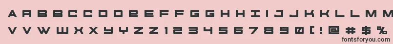 futureforcesrtitle-fontti – mustat fontit vaaleanpunaisella taustalla