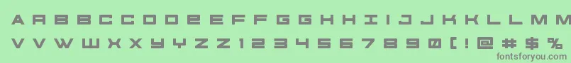 futureforcesrtitle Font – Gray Fonts on Green Background