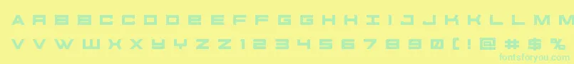 futureforcesrtitle Font – Green Fonts on Yellow Background