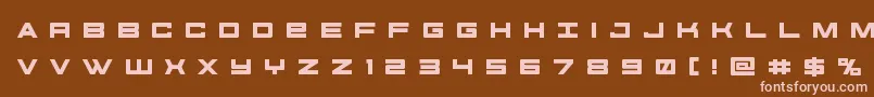 futureforcesrtitle Font – Pink Fonts on Brown Background