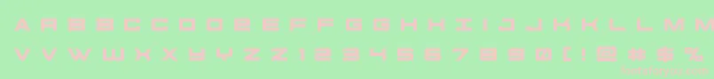 フォントfutureforcesrtitle – 緑の背景にピンクのフォント