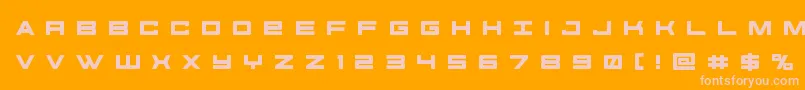 futureforcesrtitle Font – Pink Fonts on Orange Background