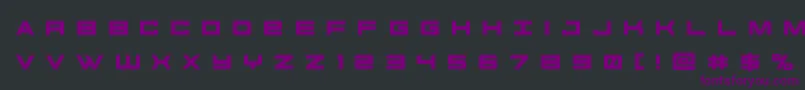 futureforcesrtitle-fontti – violetit fontit mustalla taustalla