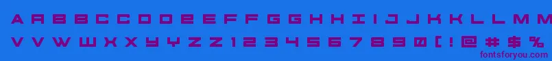 futureforcesrtitle Font – Purple Fonts on Blue Background