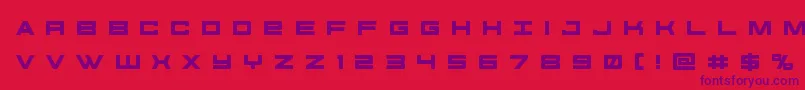 futureforcesrtitle Font – Purple Fonts on Red Background