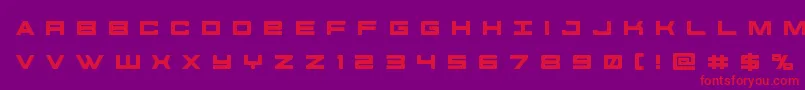futureforcesrtitle-fontti – punaiset fontit violetilla taustalla