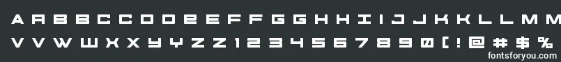 Шрифт futureforcesrtitle – белые шрифты на чёрном фоне