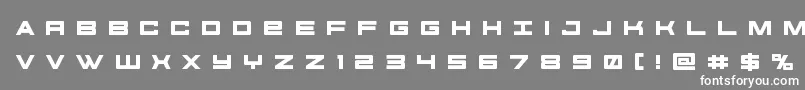 futureforcesrtitle-Schriftart – Weiße Schriften auf grauem Hintergrund