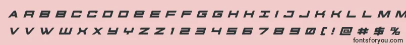 futureforcesrtitleital Font – Black Fonts on Pink Background