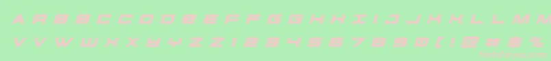 futureforcesrtitleital Font – Pink Fonts on Green Background