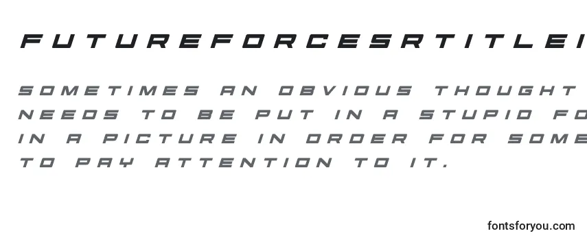 Futureforcesrtitleital (127521) Font