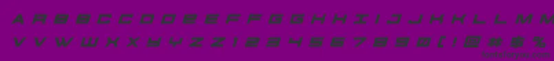 futureforcesrtitleital Font – Black Fonts on Purple Background