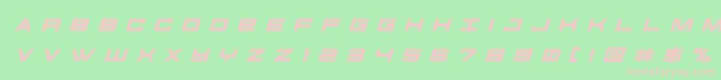 futureforcesrtitleital Font – Pink Fonts on Green Background