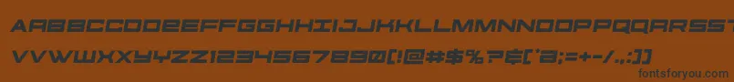 futureforcessemital Font – Black Fonts on Brown Background