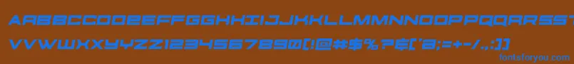 futureforcessemital Font – Blue Fonts on Brown Background