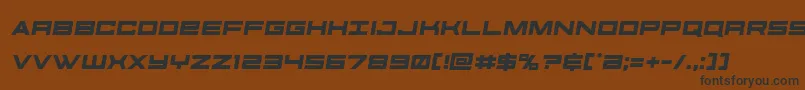 futureforcessemital Font – Black Fonts on Brown Background