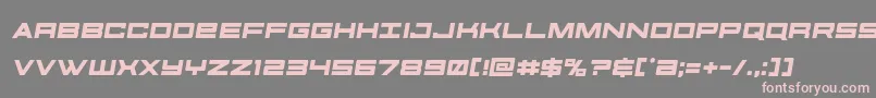 Шрифт futureforcessemital – розовые шрифты на сером фоне