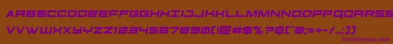 futureforcessemital Font – Purple Fonts on Brown Background
