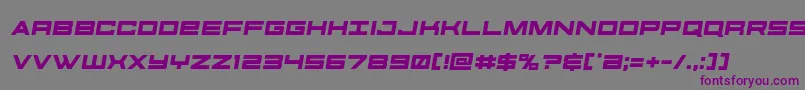 futureforcessemital Font – Purple Fonts on Gray Background