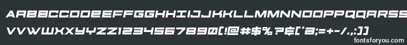 futureforcessemital Font – White Fonts on Black Background