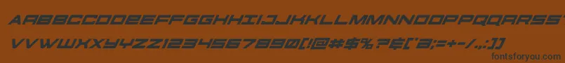 futureforcessuperital Font – Black Fonts on Brown Background