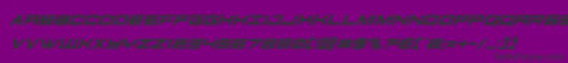 Police futureforcessuperital – polices noires sur fond violet
