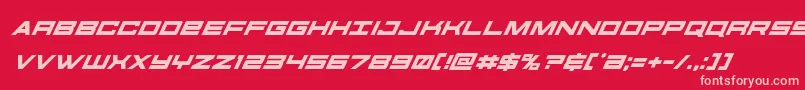 More about futureforcessuperital Font futureforcessuperital Font – Pink Fonts on Red Background