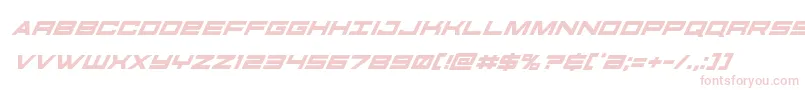 futureforcessuperital Font – Pink Fonts on White Background