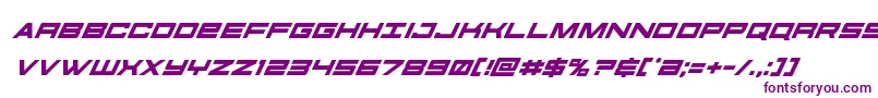 futureforcessuperital Font – Purple Fonts on White Background