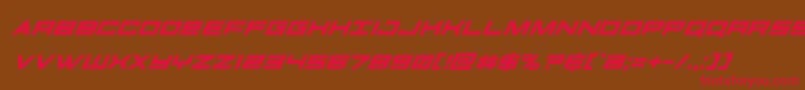 Шрифт futureforcessuperital – красные шрифты на коричневом фоне