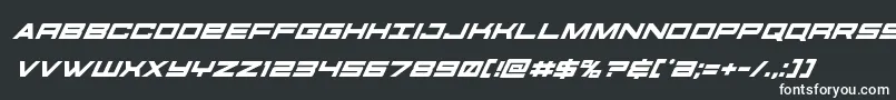 futureforcessuperital-Schriftart – Weiße Schriften