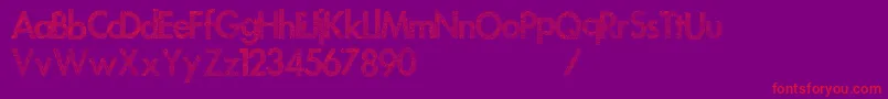 FuturemoonV2 Font – Red Fonts on Purple Background