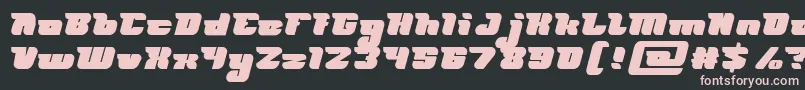 FUTURISM Bold Font – Pink Fonts on Black Background