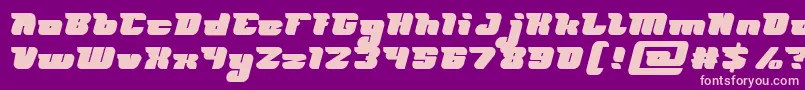 Police FUTURISM Bold – polices roses sur fond violet