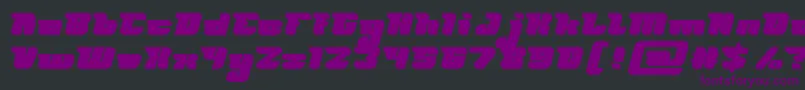 FUTURISM Bold Font – Purple Fonts on Black Background