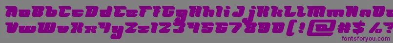 FUTURISM Bold-fontti – violetit fontit harmaalla taustalla