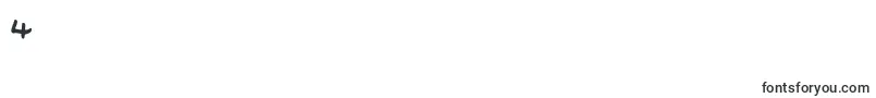 Шрифт FloSHandwriting – шрифты цифры 4