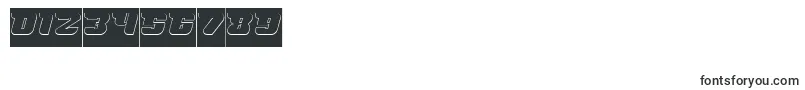 FUTURISM Hollow Inverse Font – Fonts for Numbers and Digits