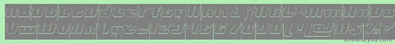 Saiba mais sobre a fonte FUTURISM Hollow Inverse Fonte FUTURISM Hollow Inverse – fontes cinzas em um fundo verde