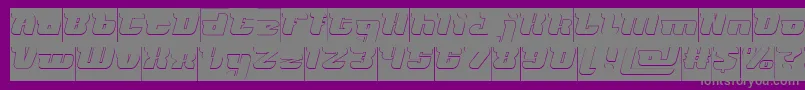Więcej informacji o czcionce FUTURISM Hollow Inverse Czcionka FUTURISM Hollow Inverse – szare czcionki na fioletowym tle