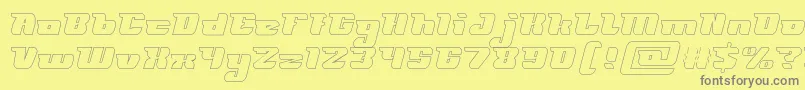 Подробнее о шрифте FUTURISM Hollow Шрифт FUTURISM Hollow – серые шрифты на жёлтом фоне