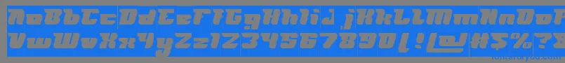 FUTURISM Inverse Font – Blue Fonts on Gray Background