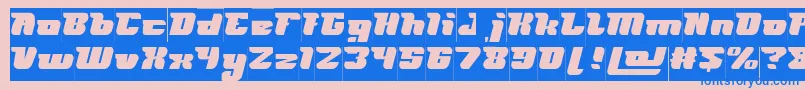 FUTURISM Inverse Font – Blue Fonts on Pink Background