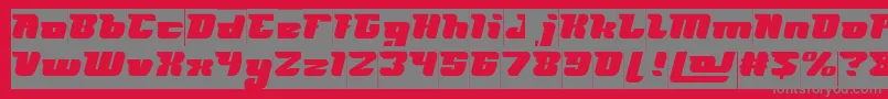 Шрифт FUTURISM Inverse – серые шрифты на красном фоне